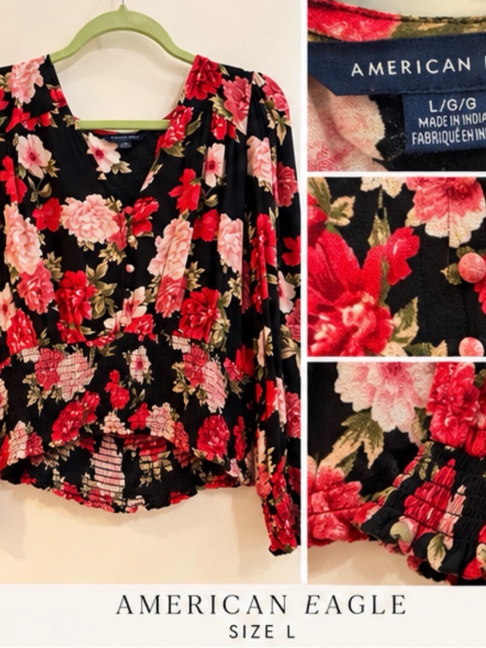American Eagle long sleeve blouse